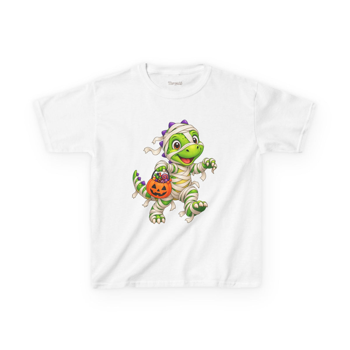 Kids Mummy Dinosaur Halloween T-Shirt