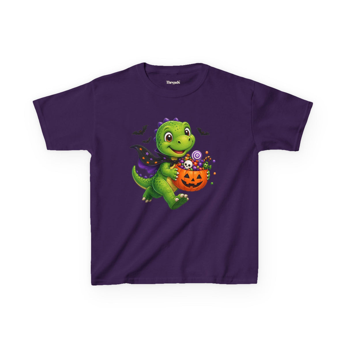 Kids Trick-or-Treat Dinosaur Halloween T-Shirt