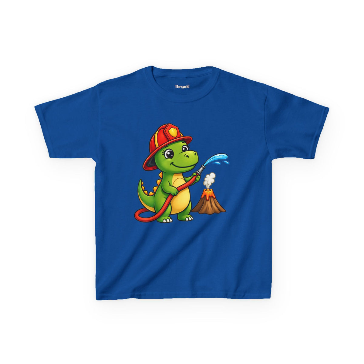 Kids Dinosaur Fire Fighter T-Shirt