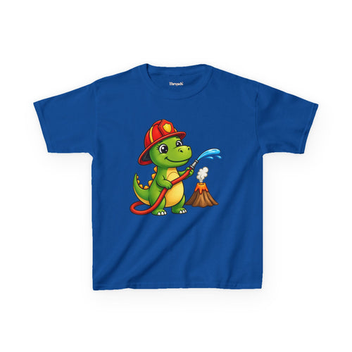 Kids Dinosaur Fire Fighter T-Shirt