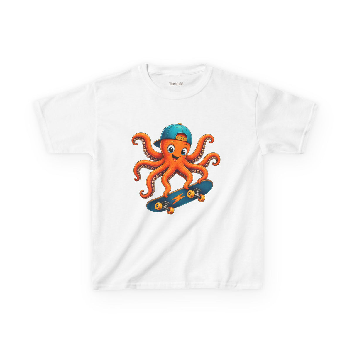 Kids Octopus Skateboard T-Shirt