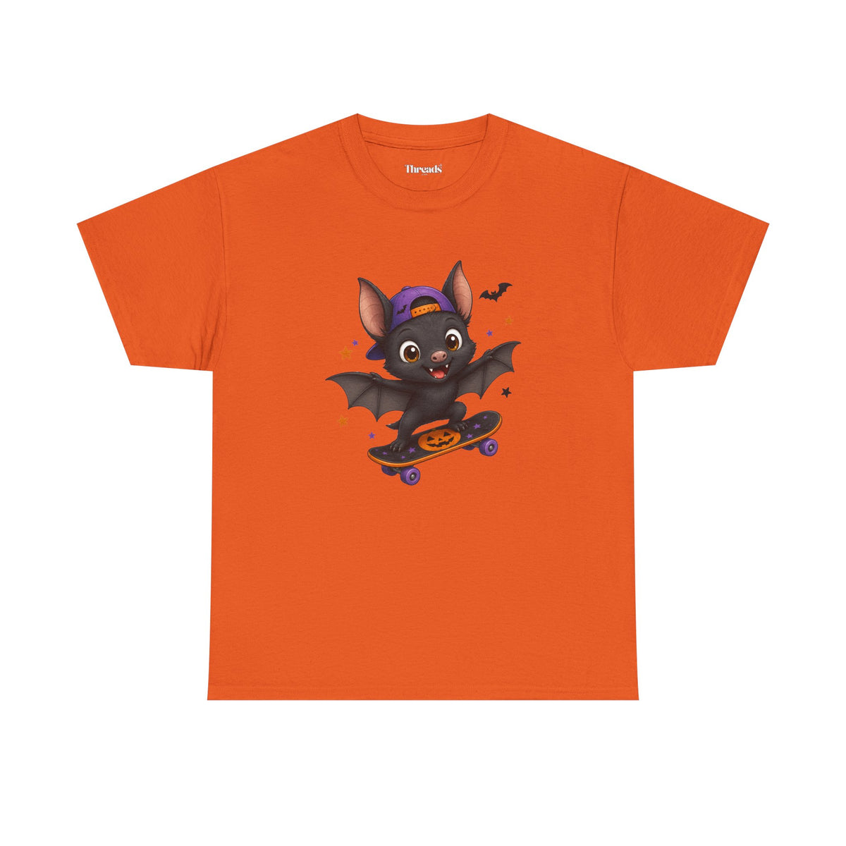 Adult Skateboarding Bat Halloween T-Shirt