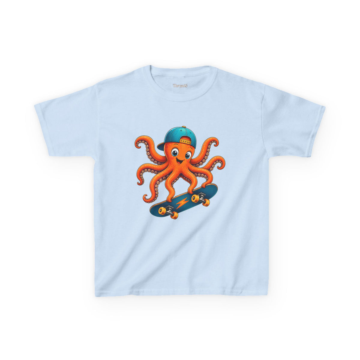 Kids Octopus Skateboard T-Shirt