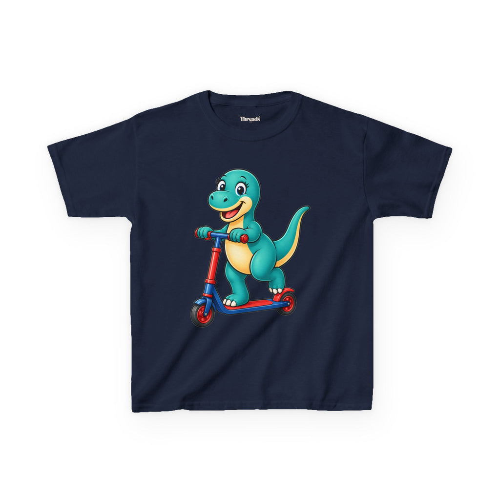 Kids Dinosaur Scooter T-Shirt