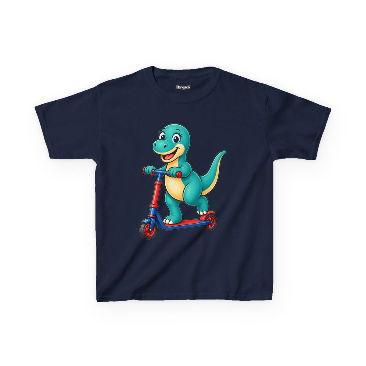 Kids Dinosaur Scooter T-Shirt