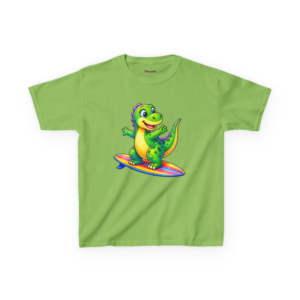 Kids Dinosaur Retro Surf T-Shirt