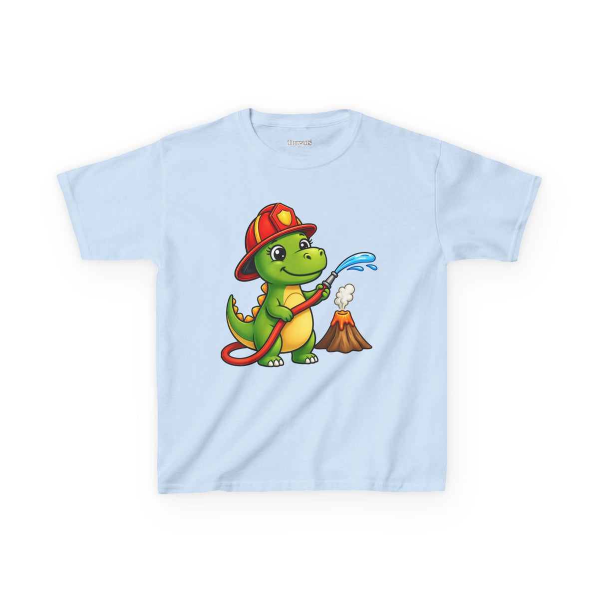 Kids Dinosaur Fire Fighter T-Shirt