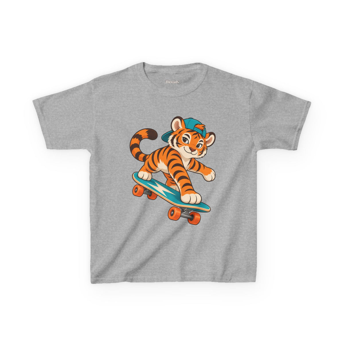 Kids Tiger Skateboarding T-Shirt