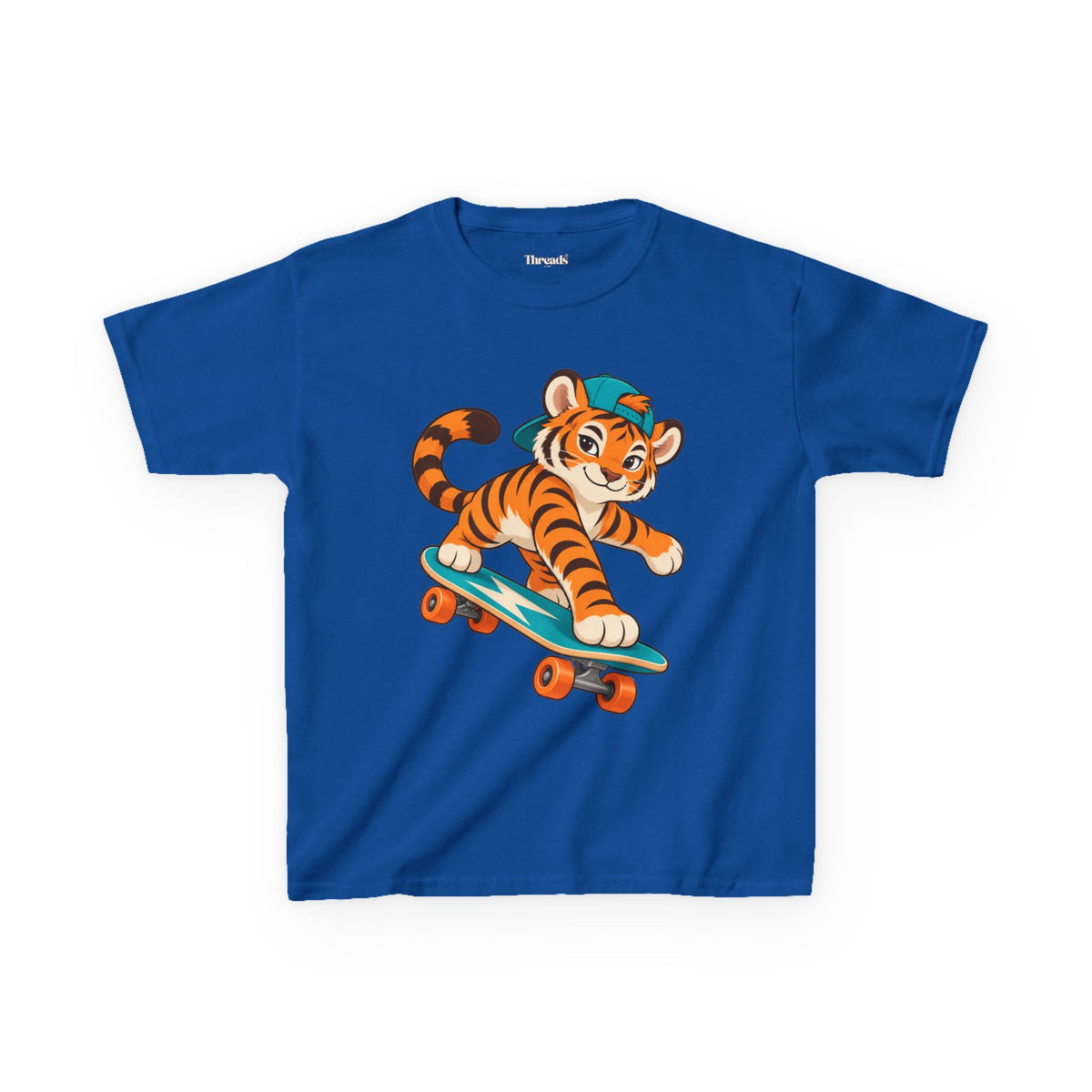 Kids Tiger Skateboarding T-Shirt
