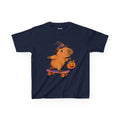 Kids Capybara Skateboard Halloween T-Shirt