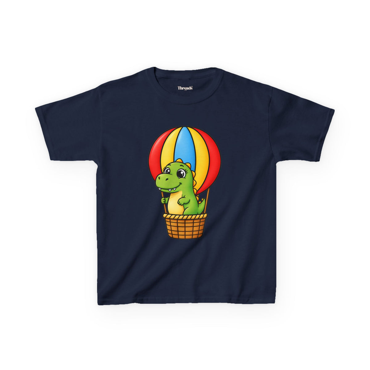 Kids Dinosaur Hot Air Balloon T-Shirt