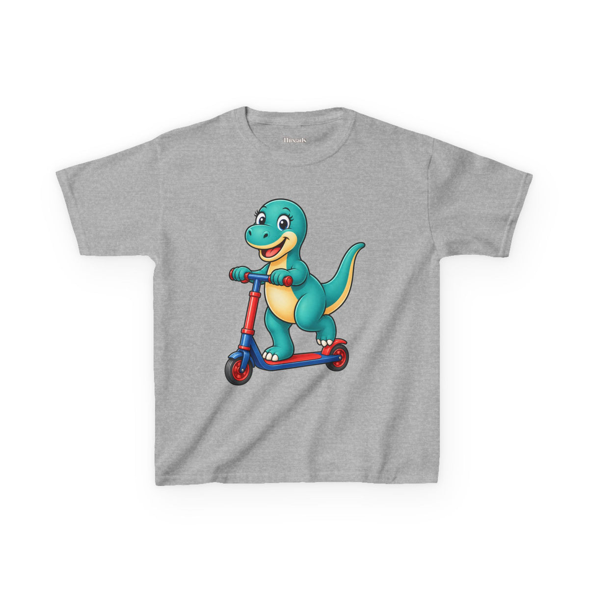 Kids Dinosaur Scooter T-Shirt