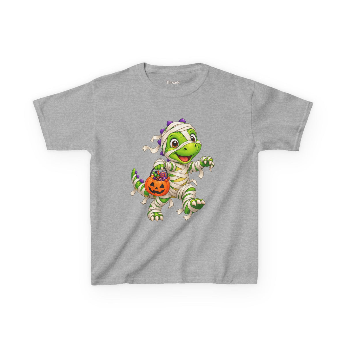 Kids Mummy Dinosaur Halloween T-Shirt