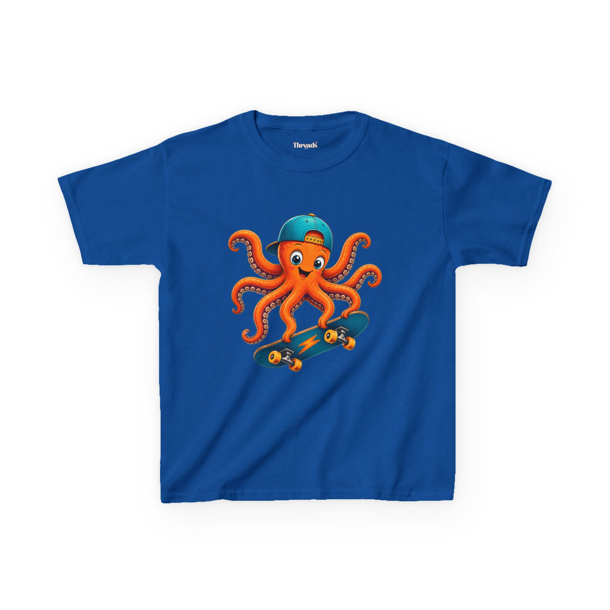 Kids Octopus Skateboard T-Shirt