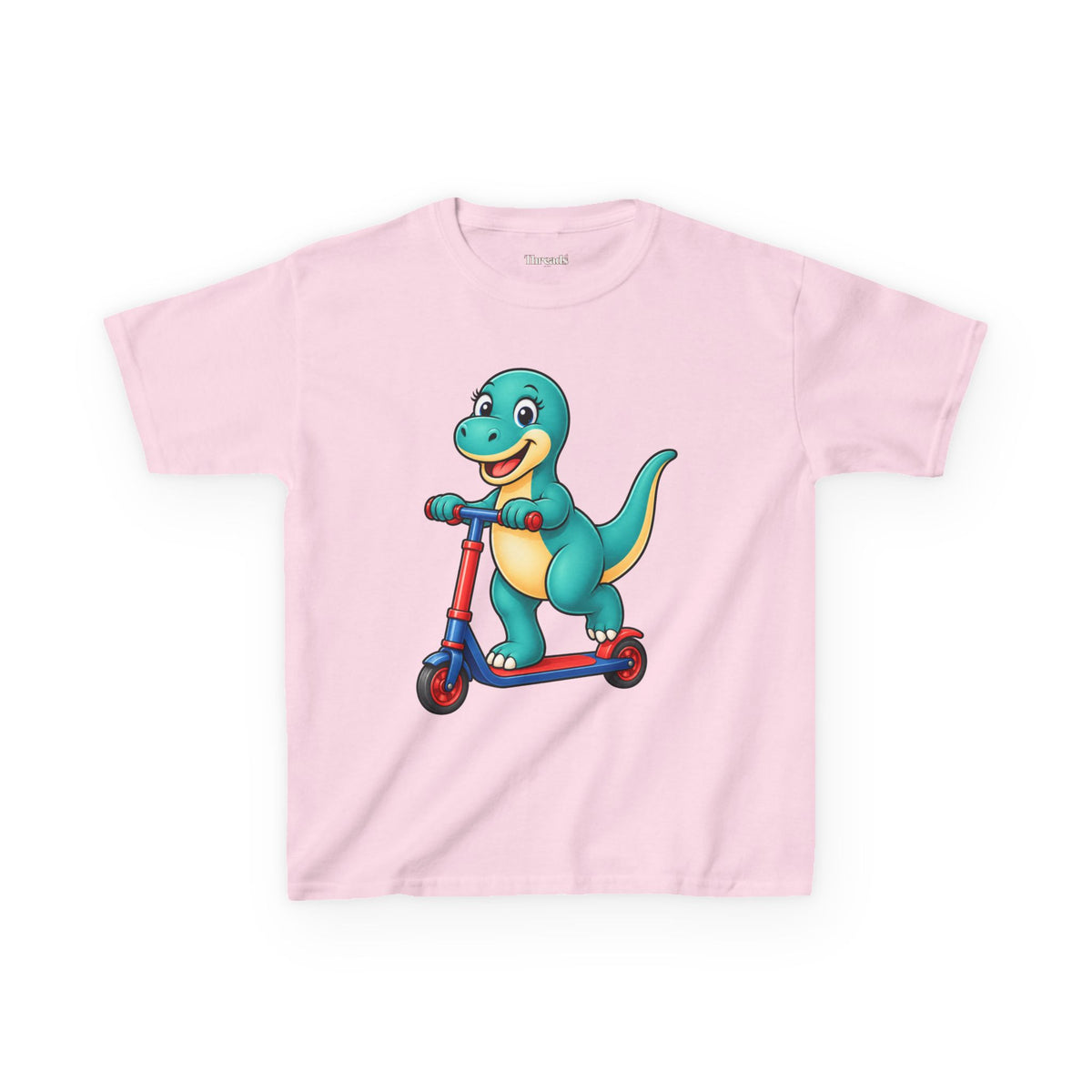 Kids Dinosaur Scooter T-Shirt