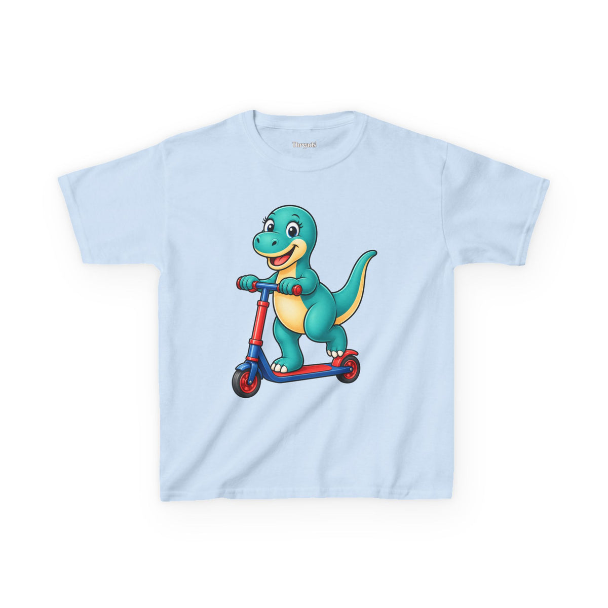 Kids Dinosaur Scooter T-Shirt