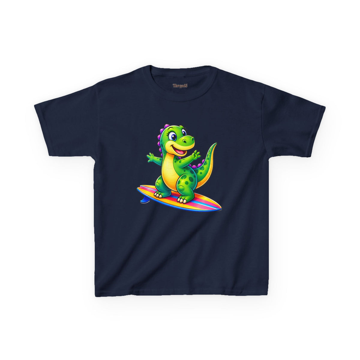 Kids Dinosaur Retro Surf T-Shirt