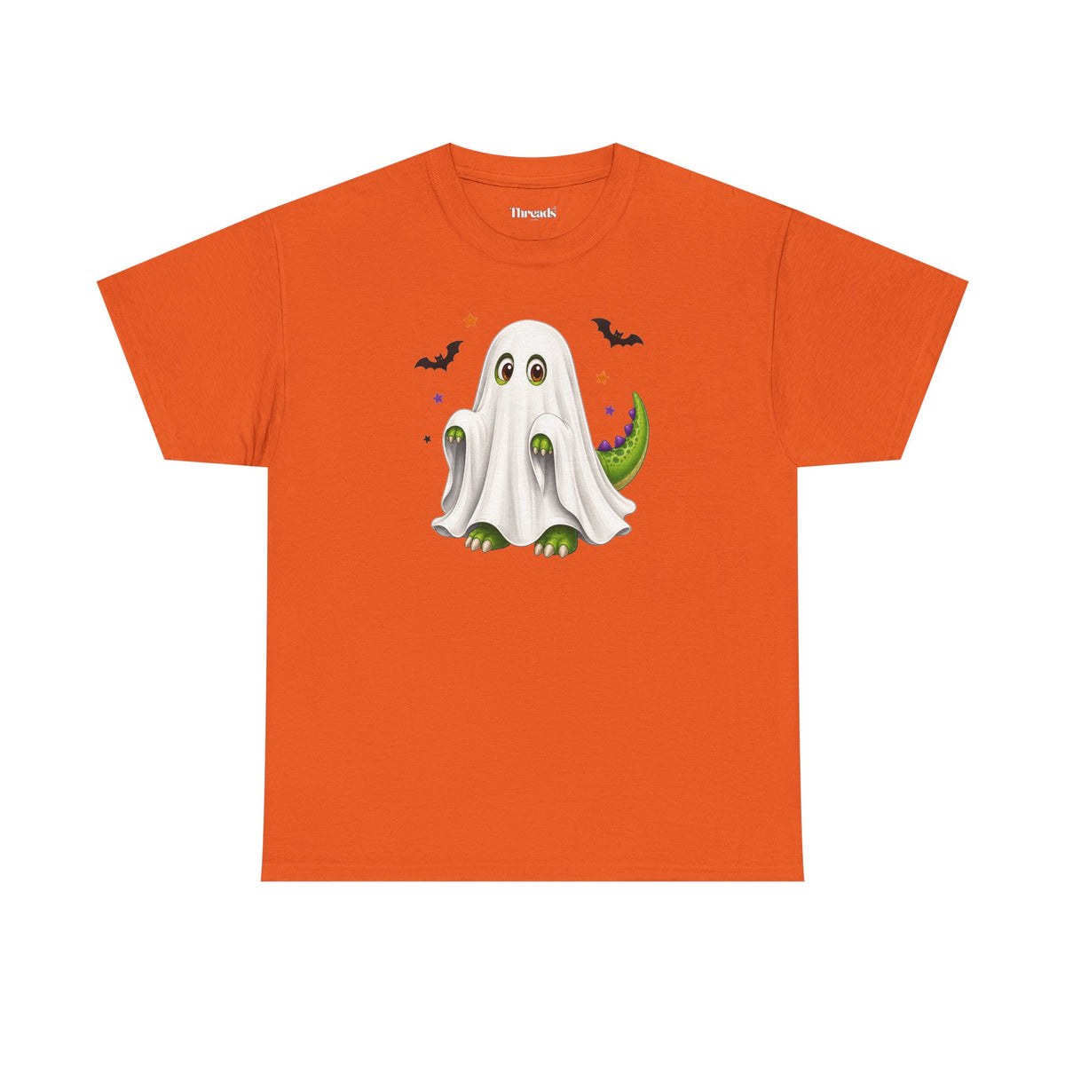 Adult Ghost Dinosaur Halloween T-Shirt