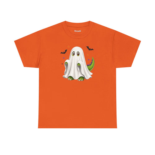 Adult Ghost Dinosaur Halloween T-Shirt