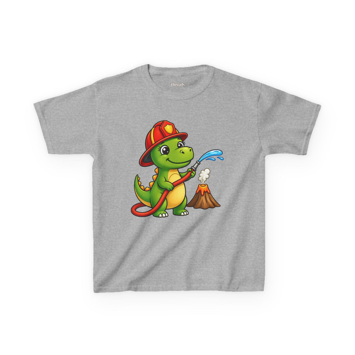Kids Dinosaur Fire Fighter T-Shirt