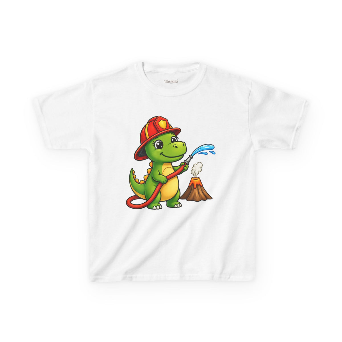 Kids Dinosaur Fire Fighter T-Shirt