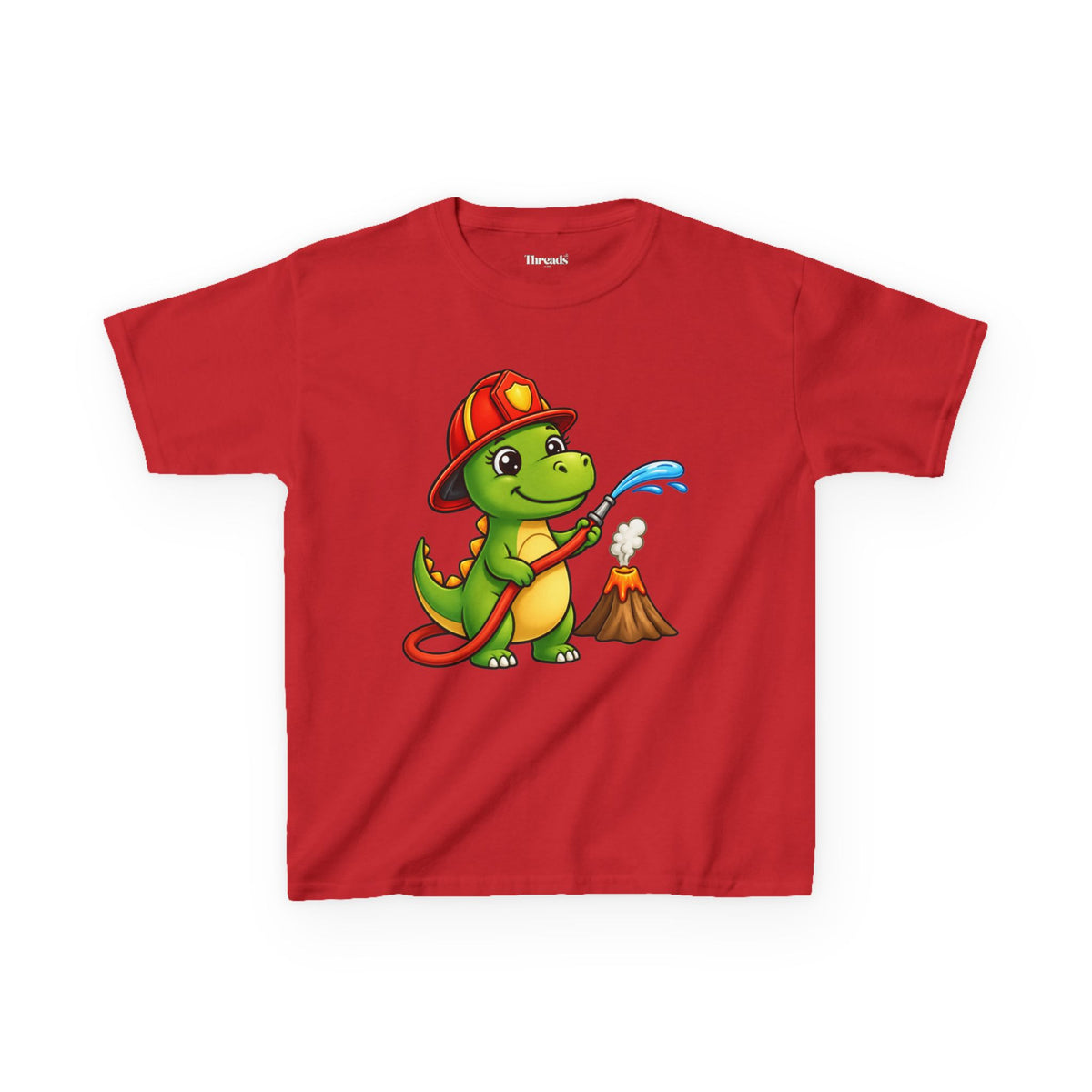 Kids Dinosaur Fire Fighter T-Shirt