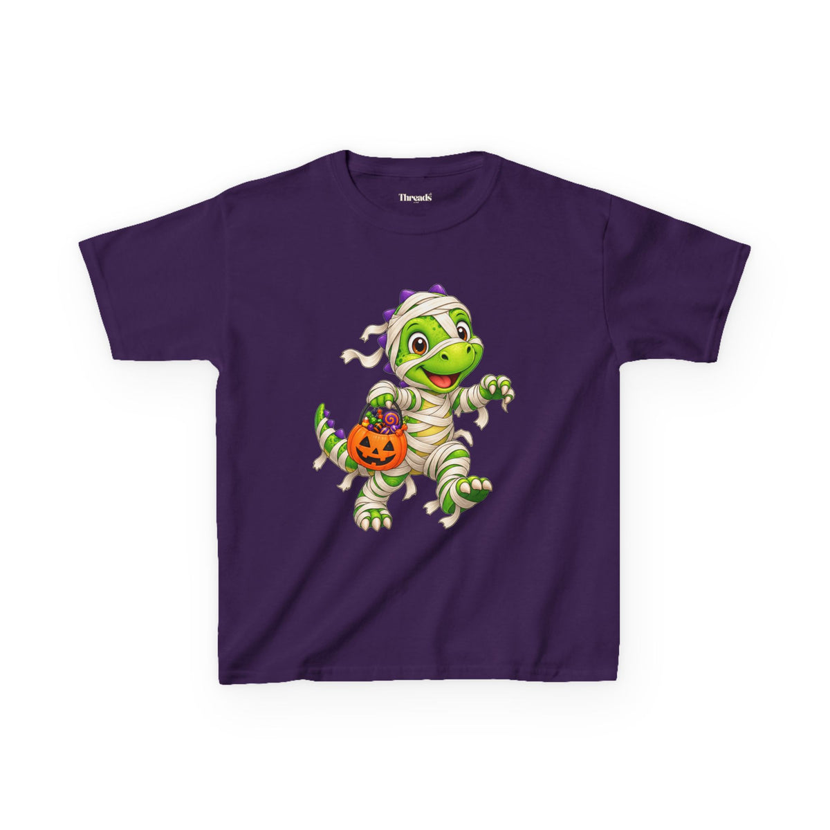 Kids Mummy Dinosaur Halloween T-Shirt